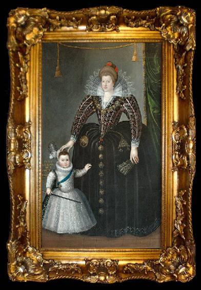framed  Charles Martin Portrait of Maria de